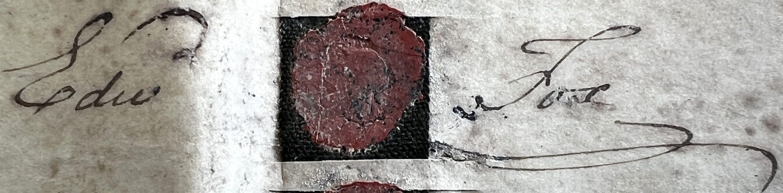 Signature and seal of Edward Fox from the 1795 agreement