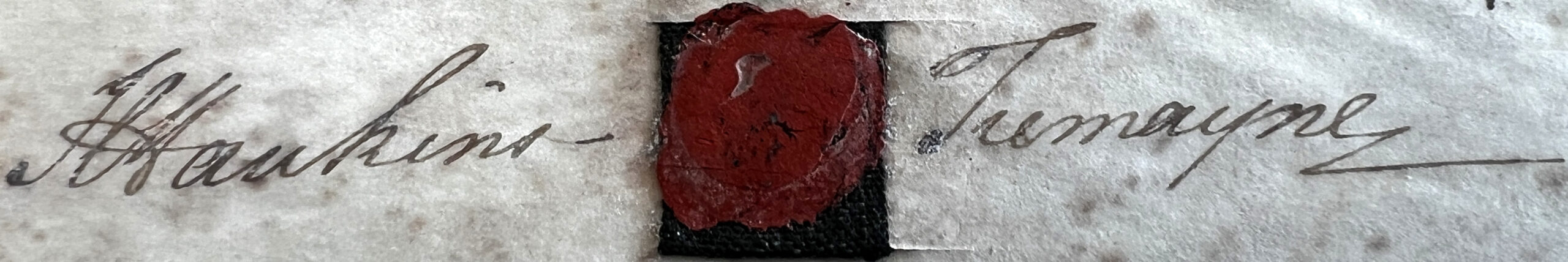 Signature and seal of Henry Hawkins Tremayne from the 1795 agreement